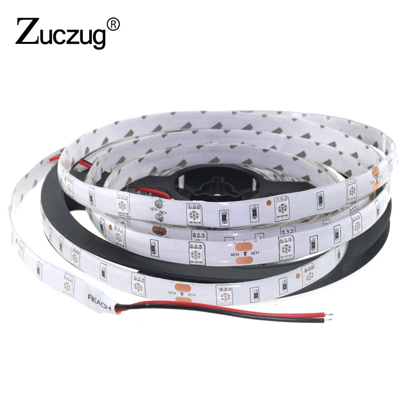 

5M Led Strip 30leds/m 5050 12V RGB not Waterproof 12 v Blue White RGB Light Flexible LED light neon Ribbon Home Party Decor