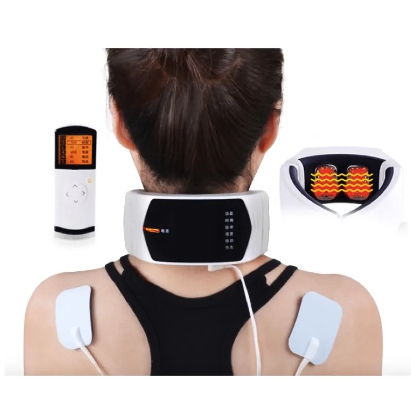 Electrodes Neck Massager Wireless Remote Control Operation Meridian