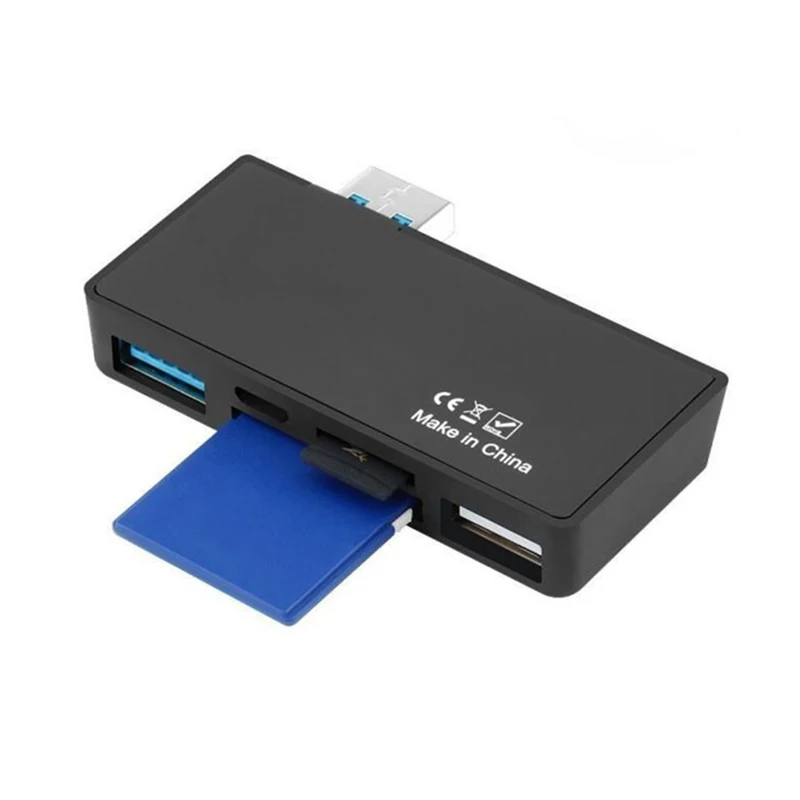 5 в 1 USB 3 0 хаб Многофункциональный Usb сплиттер TF/SD карта USB3.0 + USB2.0 микро интерфейс