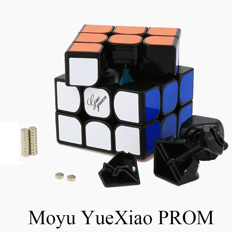 

Moyu Guoguan Yuexiao ProM Magnetic 3x3x3 SpeedCube Black Magic Cube Puzzlle Toys for Children WCA Cubos