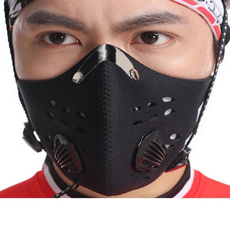Activated Carbon Anti Dust Bicycle Motorcycle Racing Ski Half Face Mask