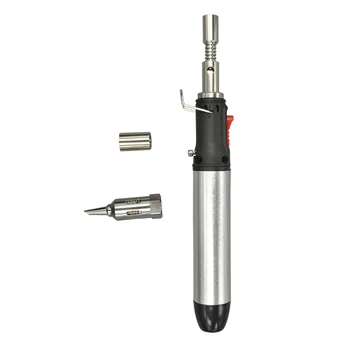 

12ml Gas Blow Torch Soldering Solder Iron Gun with Tool Tip Cordless Pen Burner Welding Equipment Electronics DIY Tool