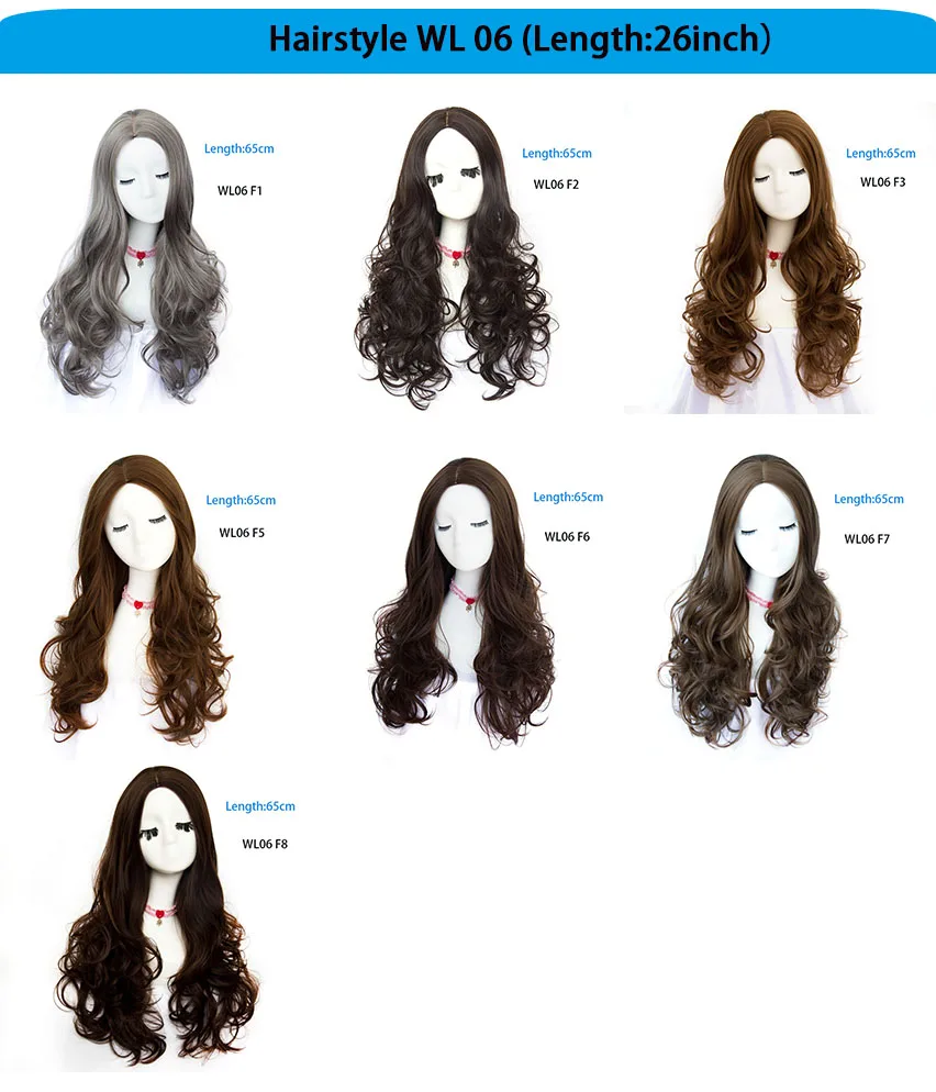 Ваш стиль 42 Цвета Синтетические длинные волнистые афро натуральные волосы парики с челкой для черных женщин коричневый серый