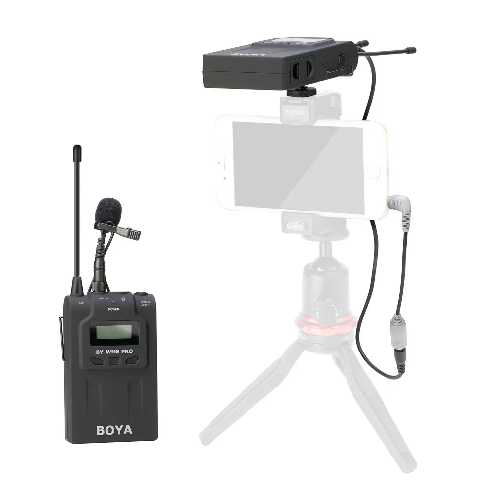 BOYA BY-WM8 Pro UHF Wireless Lavalier Microphone