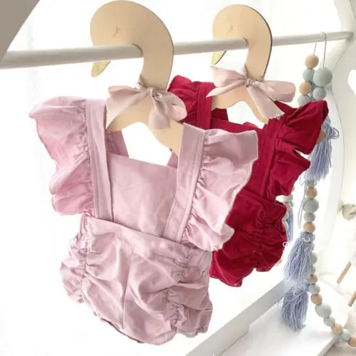 

Newborn Baby Girl Romper Sunsuit Summer Outfit Set Clothes