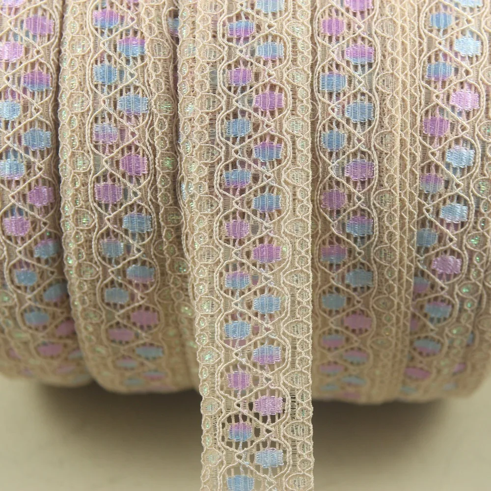 Levylisa 19 Yards 1.57 Inches Lace Fabric Stretch Elastic Wide Trim Lace Ribbon For Crafts Rustic Wedding Decorations Hair Bow Making And