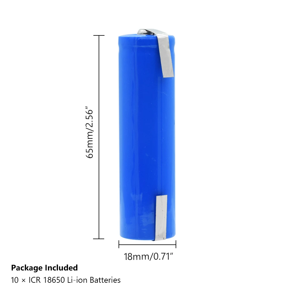 Перезаряжаемая литий-ионная батарея 18650 3,7 V 2800mAh используется для игрушечных фонариков