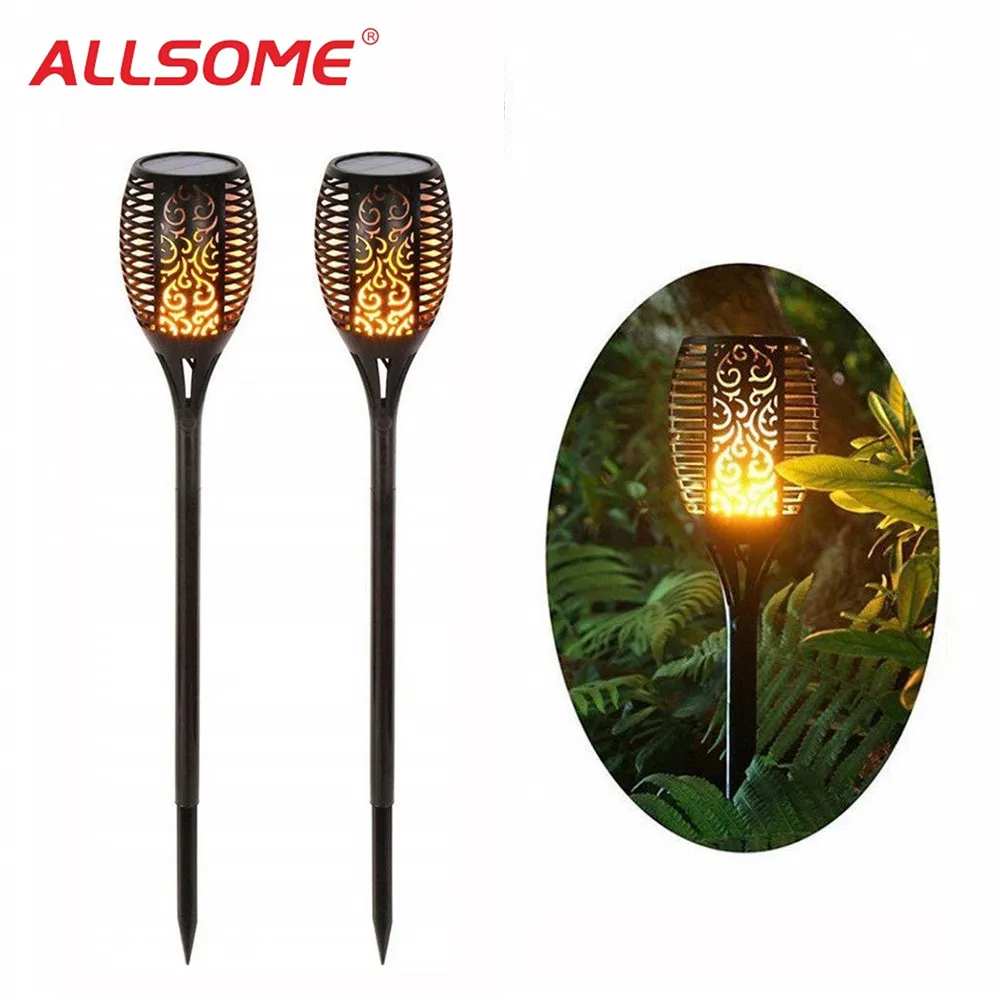 

96 LEDs Solar Flame Flickering Garden Lamp Torch Light IP65 Outdoor Spotlights Landscape Decoration Led Lamp for Garden Pathways