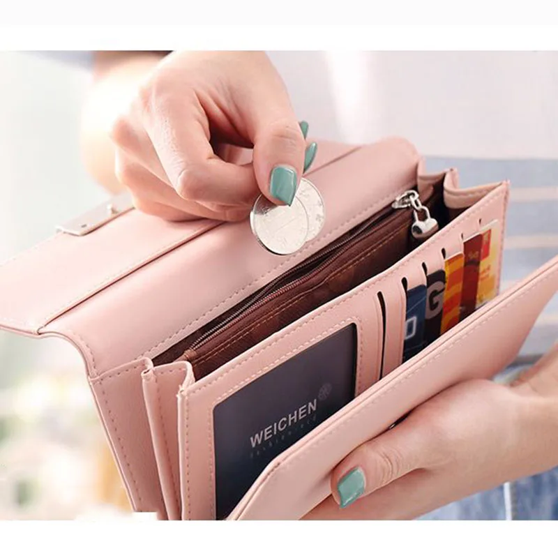 Women's Purse Women Wallet Long Passport Bag Fashion Female Coin Clutch Card Holder Luxury Designer Simple Wallets Female Purse Women's Purse Women Wallet Long Passport Bag Fashion Female Coin Clutch Card Holder Luxury Designer Simple Wallets Female Purse