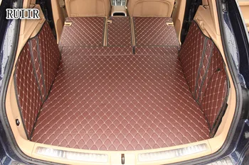 

High quality! Full set car trunk mats for Porsche Cayenne 958 2017-2010 waterproof cargo liner mat boot carpets for Cayenne 2014