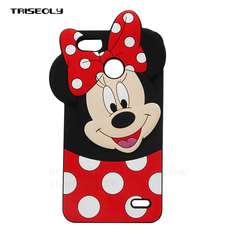 

TRISEOLY Soft Silicone Cover For Tecno Spark / K7 3D Cartoon Cute Mouse Phone Case For Tecno K7 Case Protect Shell Fundas Couqe