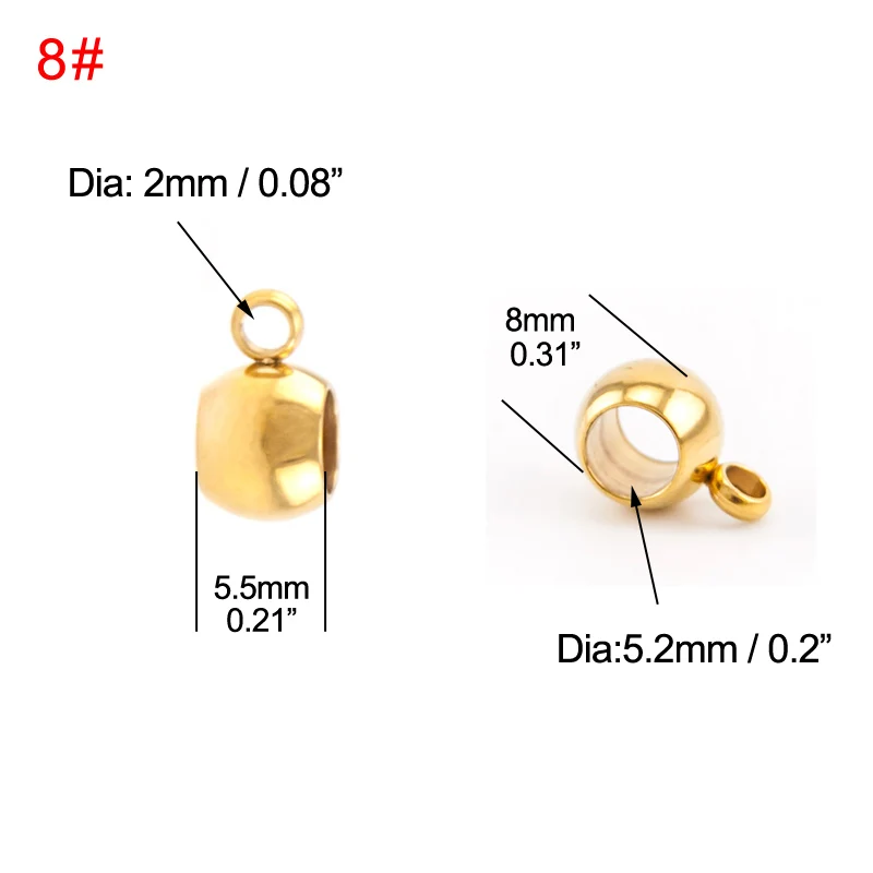 8# gold 0.55 0.85g