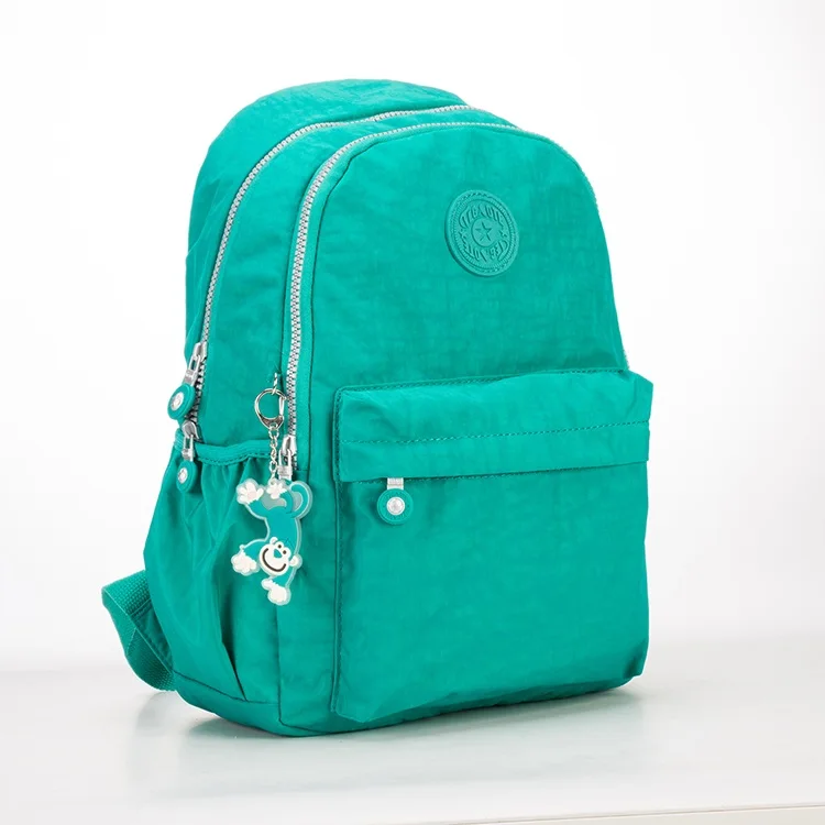 TEGAOTE нейлон печати рюкзак Для женщин школьные сумки для девочек-подростков Симпатичные Книга сумка студенческий рюкзак для ноутбука Женский мешок Dos 1317 - Цвет: green