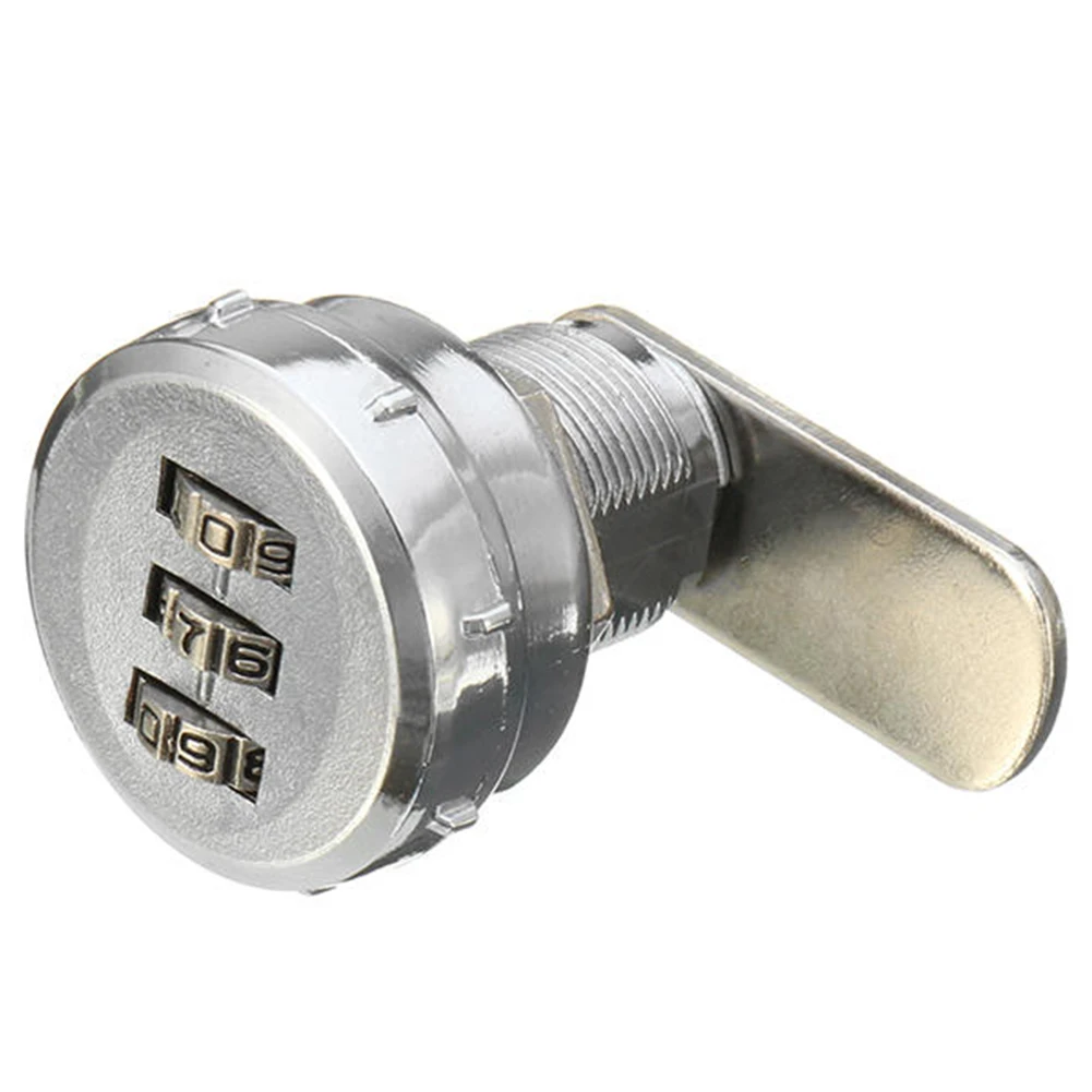 

3 Digit Cabinet Combination Cam Lock Mail Box RV Drawer Digital Alloy Post Coded Keyless