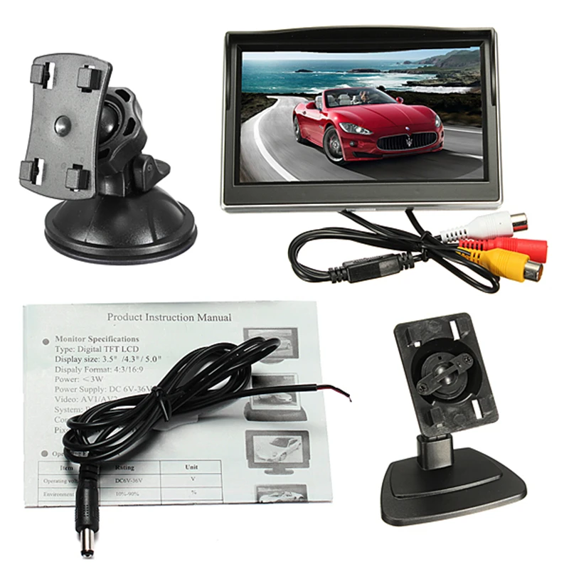 800*480 TFT LCD HD экран монитор для камеры заднего вида автомобиля | Автомобили и