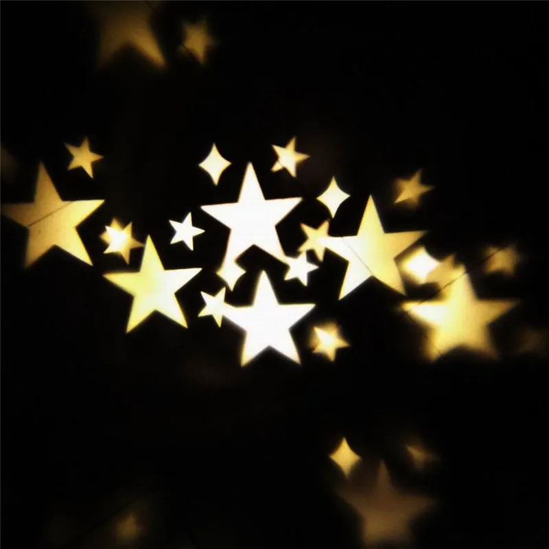 Вращение ночник теплый звезд Лампа для проектора Романтический Звездное небо Фея прожектор для внутреннего Открытый Дом Сад Двор