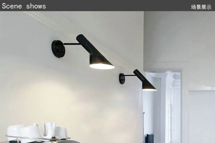 Plafoniere Da Parete A Led : Nordic loft americano arne jacobsen aj lampada da parete led camera