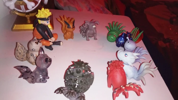 10pc sset Anime Naruto Figurine Uzumaki Naruto And Bijuu PVC Action Figure Collection Model Toys  (14)