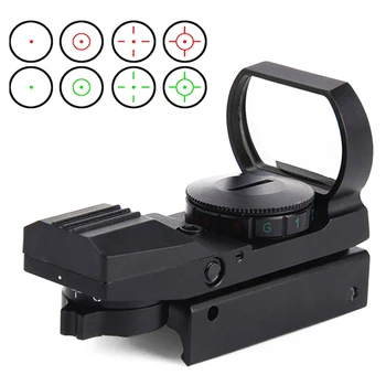 

11mm/ 20mm Red Dot scope optical Sight Rail 4 Reticle riflescope Airsoft Optics Holographic Reflex Tactical Gun Accessorie