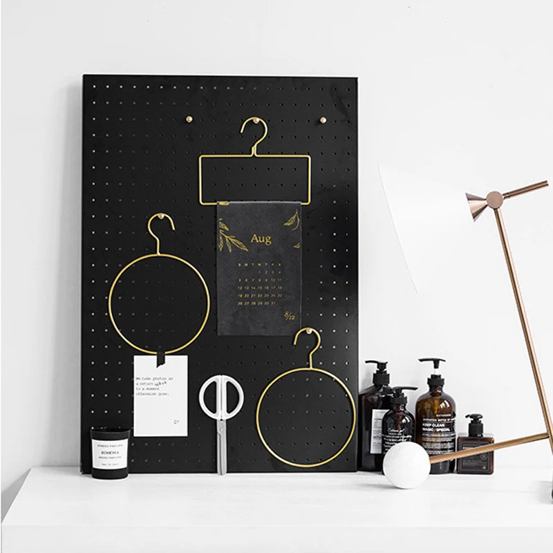 

Nordic style Geometric Design Gold Iron Art Wall Hook Storage Rack Home Organizer Decor Tool For Clothes Tie Towel Livingroom