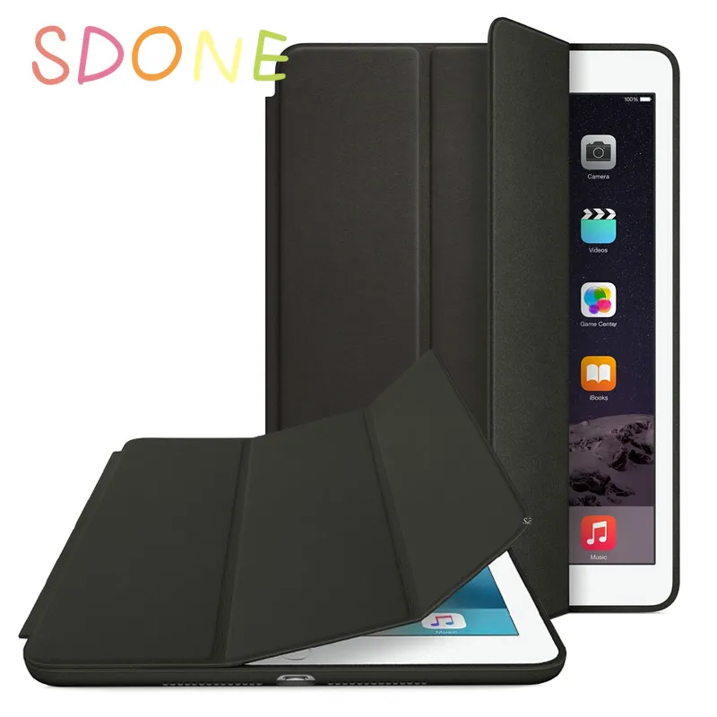 

Original Case For Apple iPad 2018 2017 9.7 1:1 Ultra Slim Smart Stand Cover Auto Wake / Sleep For iPad 5th 6th generation case
