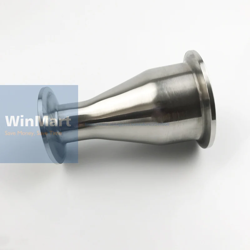

51mm 2" Turn to 25mm 1" Pipe O/D 2" to 1.5" Tri Clamp Reducing 304 Stainless Steel Sanitary Reducer Pipe Fitting For Homebrew