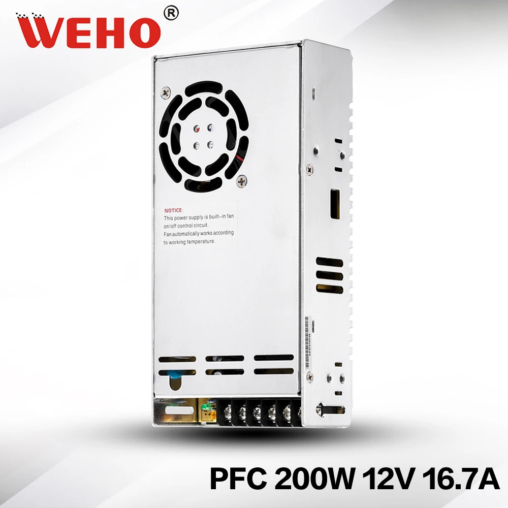 SP-200-12) 200 Вт 12 В PSU с функцией PFC Импульсный источник питания 12 В 200 Вт