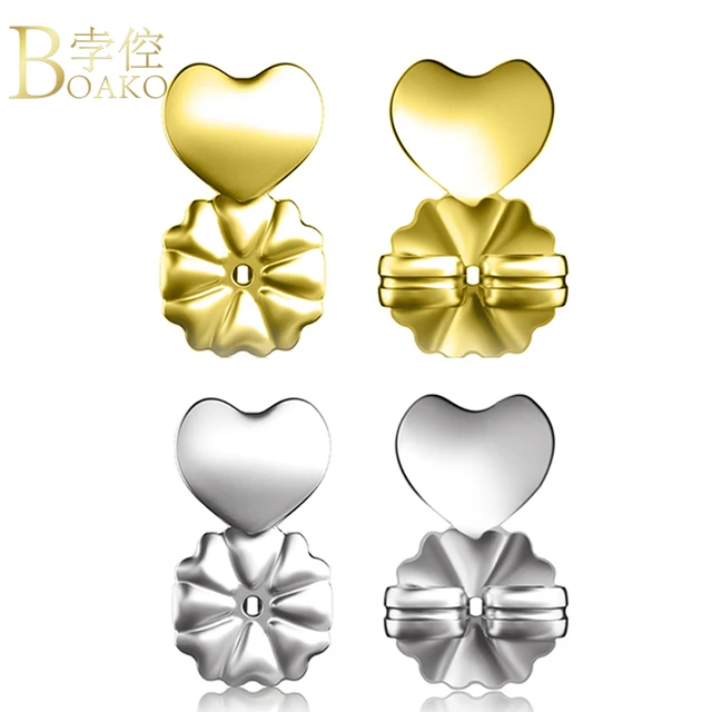 Boako Earring Backs Support Lifts Hypoallergenic Fits All Boako Earring Backs Support Lifts Hypoallergenic Fits All Post Earrings Set Of 4 18k Gold