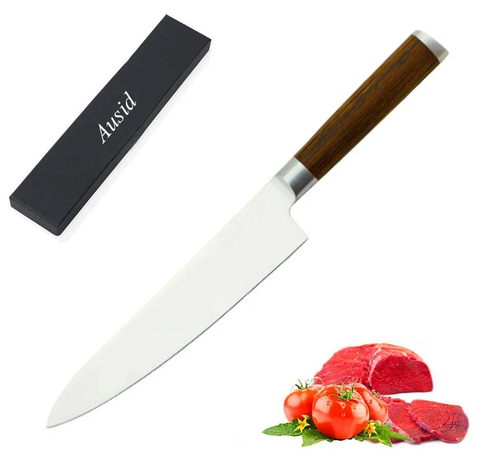 Ausid Chef Knife 8" Professional Kitchen Knives Top Grade Japanese High