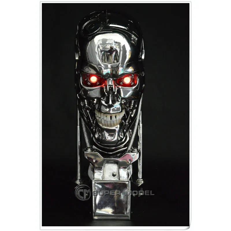 

SO COOL! 1:1 Scale the terminator 39CM T - 800 skull standard electroplate resin edition of hand model furnishing articles