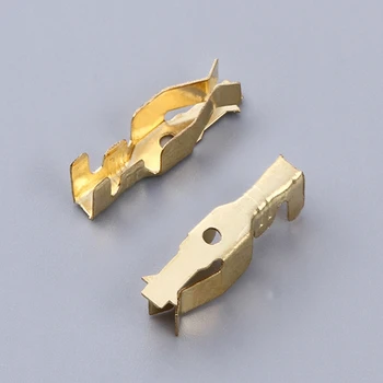 

50pcs Automotive Connectors Lampholder Plug Spring 0.3 Thick Connector Terminal