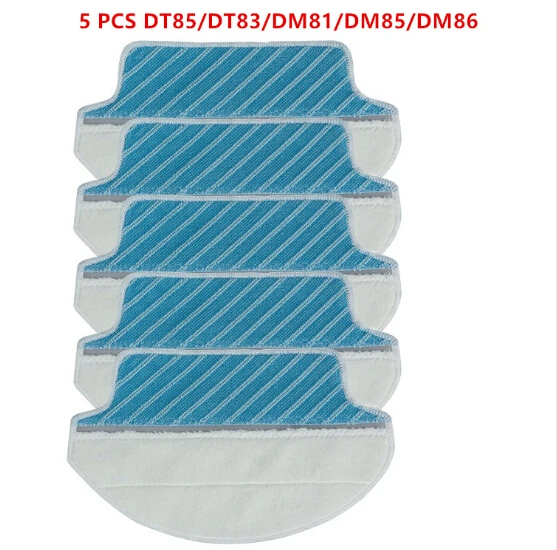 

5PCS/set Robot Vacuum Cleaner Parts Mopping Cleaning Mop Rag For Ecovacs Deebot DT85/DT83/DM81/DM85/DM86 Mopping Cloth