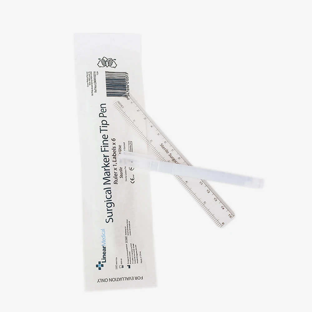 Microblading Surgical Skin Marker Pen With Ruler Scribe Tool Permanent Tattoo Eyebrow Tattoo Supplies Piercing Permanent Makeup