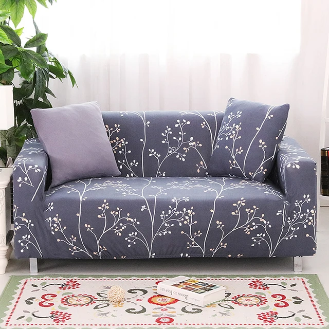 Black and white sofa cover Printed couch cover Polyester bench Covers