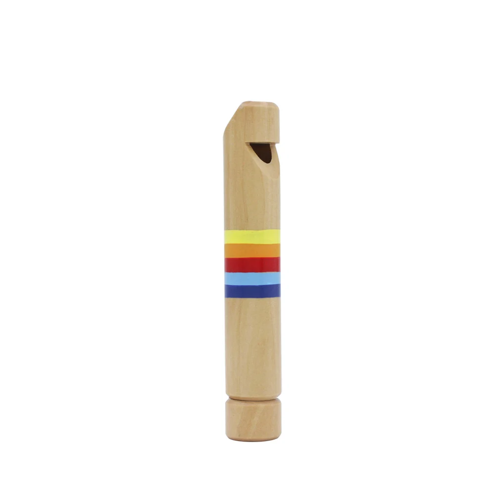 

Push & Pull Wooden Fipple Flute Whistle Musical Instrument Toy Gift for Kids Children Boys Girls