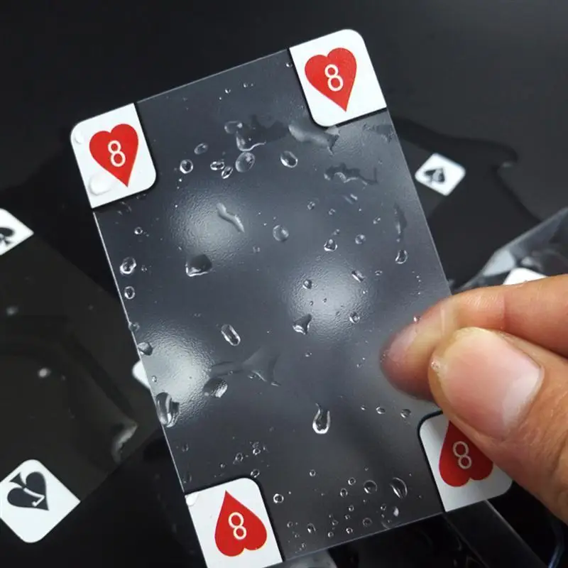 ПВХ пластик водонепроницаемый Новинка прозрачная колода прозрачные игральные карты для покера