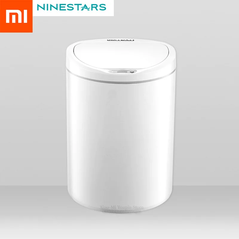 Xiaomi Mijia NINESTARS умный мусорный бак Интеллектуальный индукционный автоматический датчик движения мусорное ведро 10л большой емкости