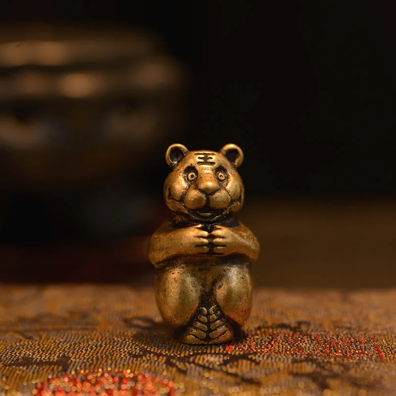 

Pure bronze twelve zodiac tiger, incense inserts, handicraft ornaments, tea sets accessory