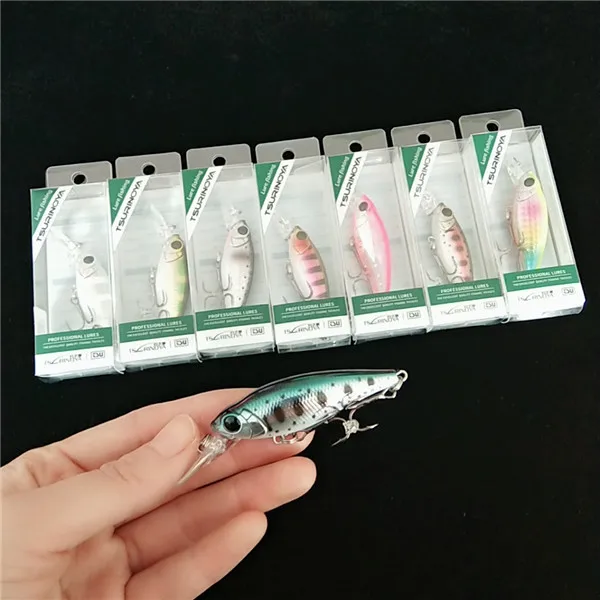 TSURINOYA 8 шт. новые рыболовные приманки DW65 плавающий маленький гольян 58 мм 5 г 8 цветов качество Профессиональная приманка жесткая - Цвет: 8pcs dw65