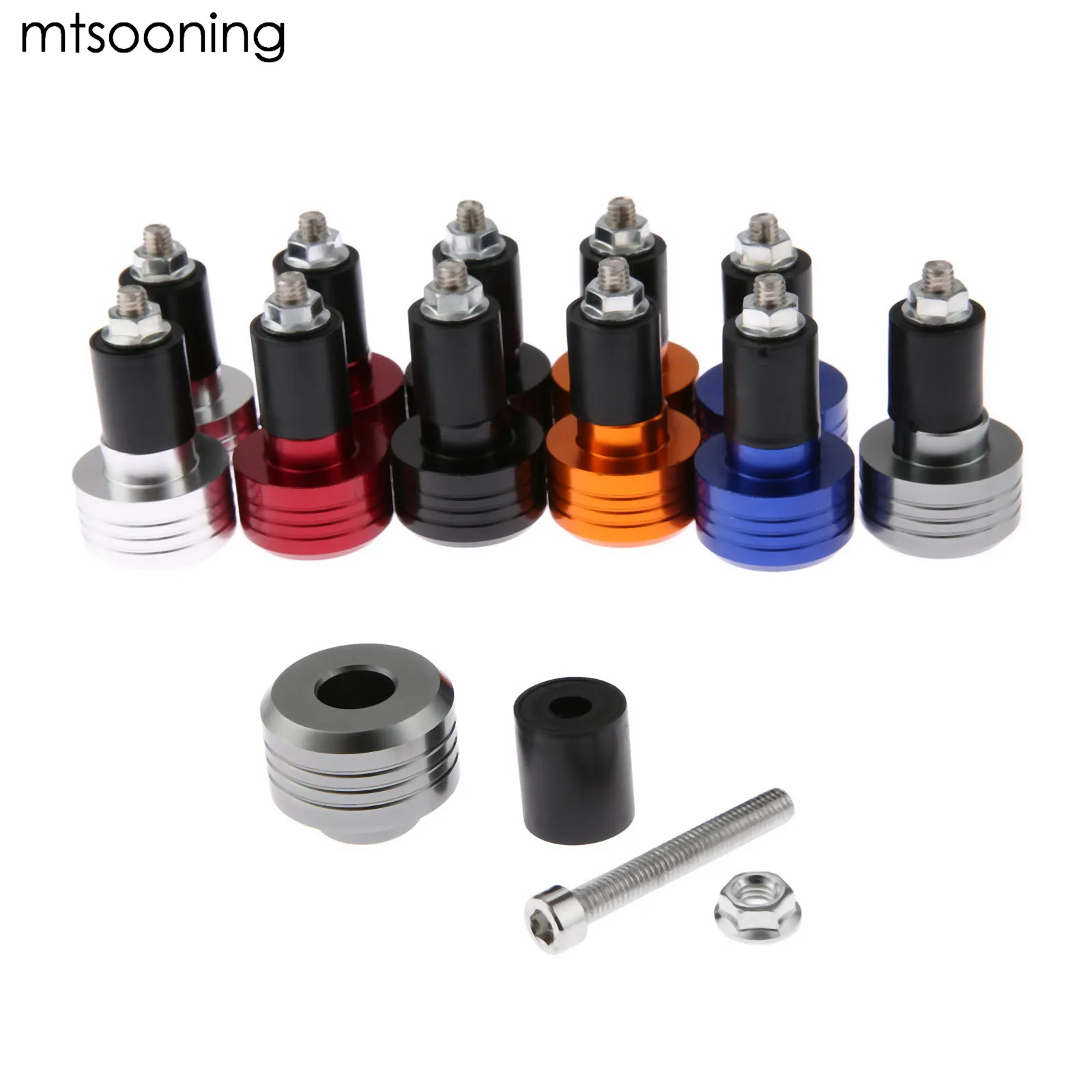 mtsooning 22mm Motorcycle 7/8" Handlebar Grips Vibration Bar Ends Weights Plug Slider Covers Motocross Heated Grip | Автомобили и