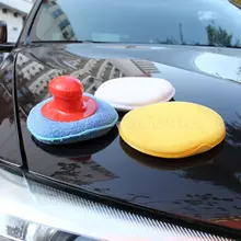 Buy 4Pcs/Set Car Wax Wash Polish Pad Sponge Cleaning Foam Kit Terry Cloth Microfiber Applicator Pads W/ Gripper Handle Car-Styling Free Shipping