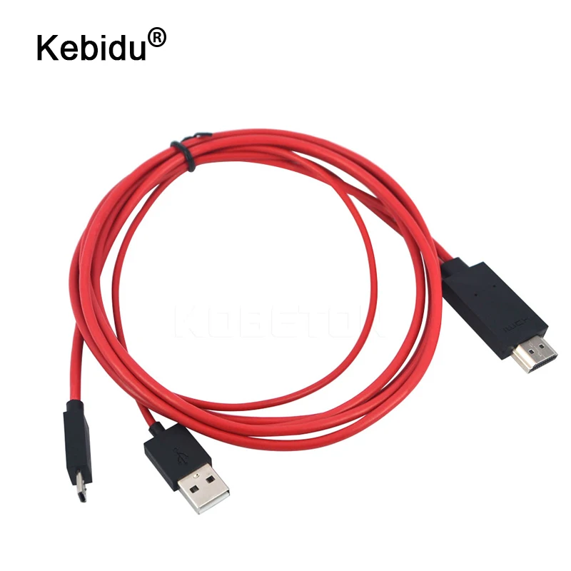 Kebidu 5pin 11pin HDMI кабель Micro USB к HDMI адаптер HD ТВ конвертер 1080P Full HD аудио адаптер переходник для HDTV для samsung