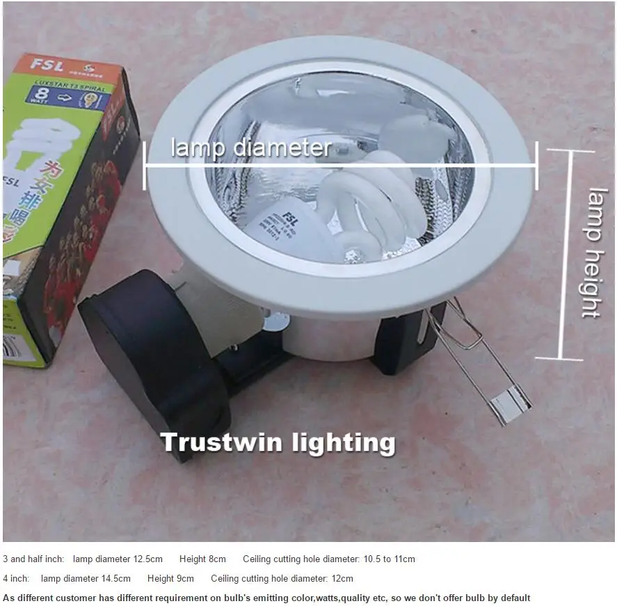 Recessed Light Holder 3 5 4 Inch E27 Led Cfl Downlight Recessed Light Holder 3 5 4 Inch E27 Led Cfl Downlight Ing Fixture Horizontal Luminare Energy Saving Housing In Downlights From Lights