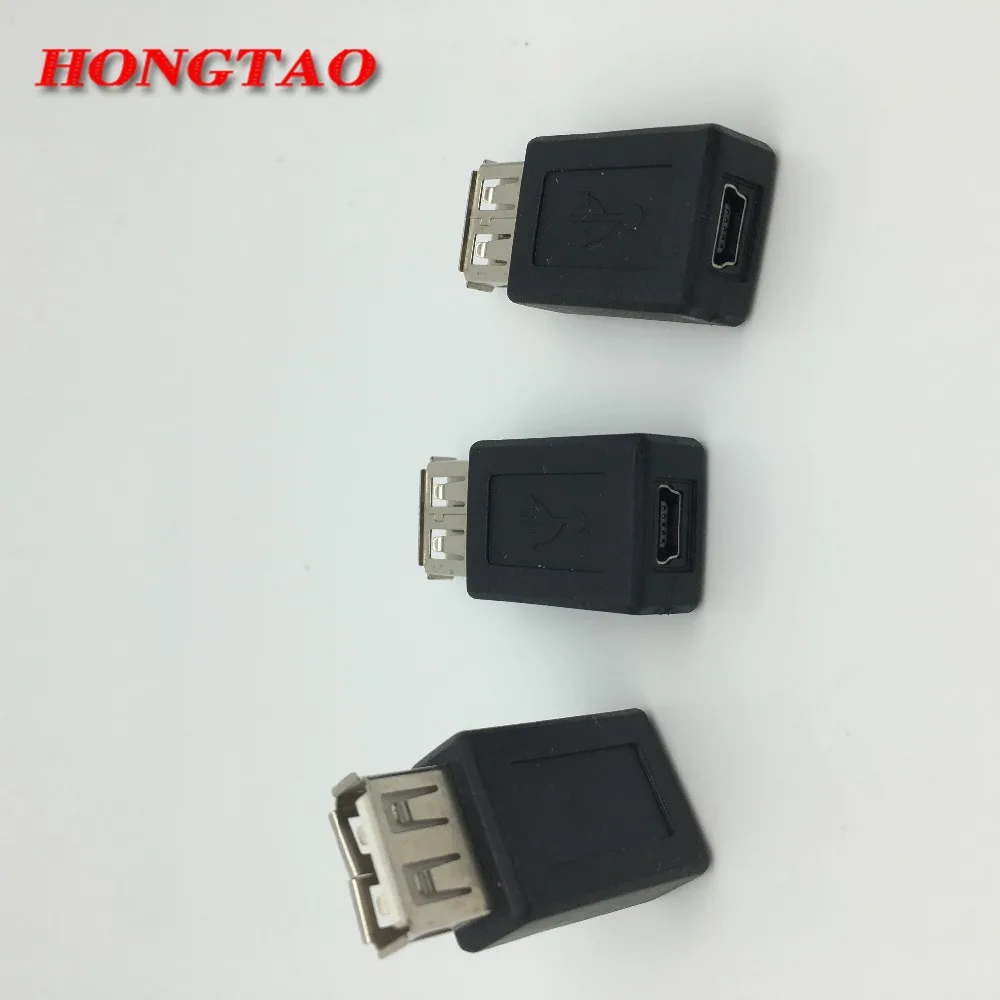 Черный адаптер USB 2 0 типа Мама в mini B мама переходник MINI 5P usb для компьютера OTG New