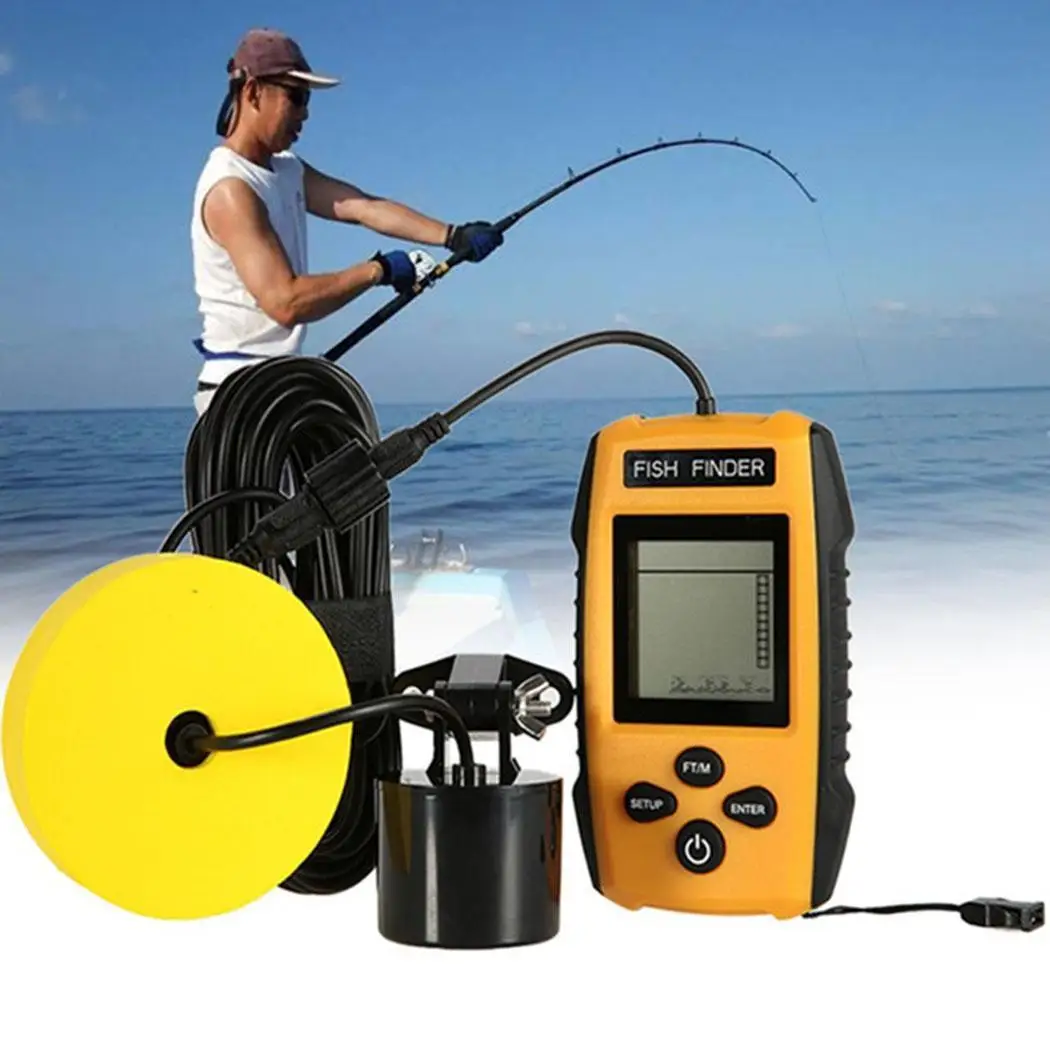 

Wireless Portabe Sonar Sensor Transducer Detector Outdoor Fishing Fish Finder