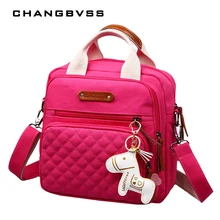 High Level Canvas Colorful Mommy Diaper Bag Baby Nappy Bags Maternity Mommy Women Backpack/Handbag/Messenger Three-In-One Bag