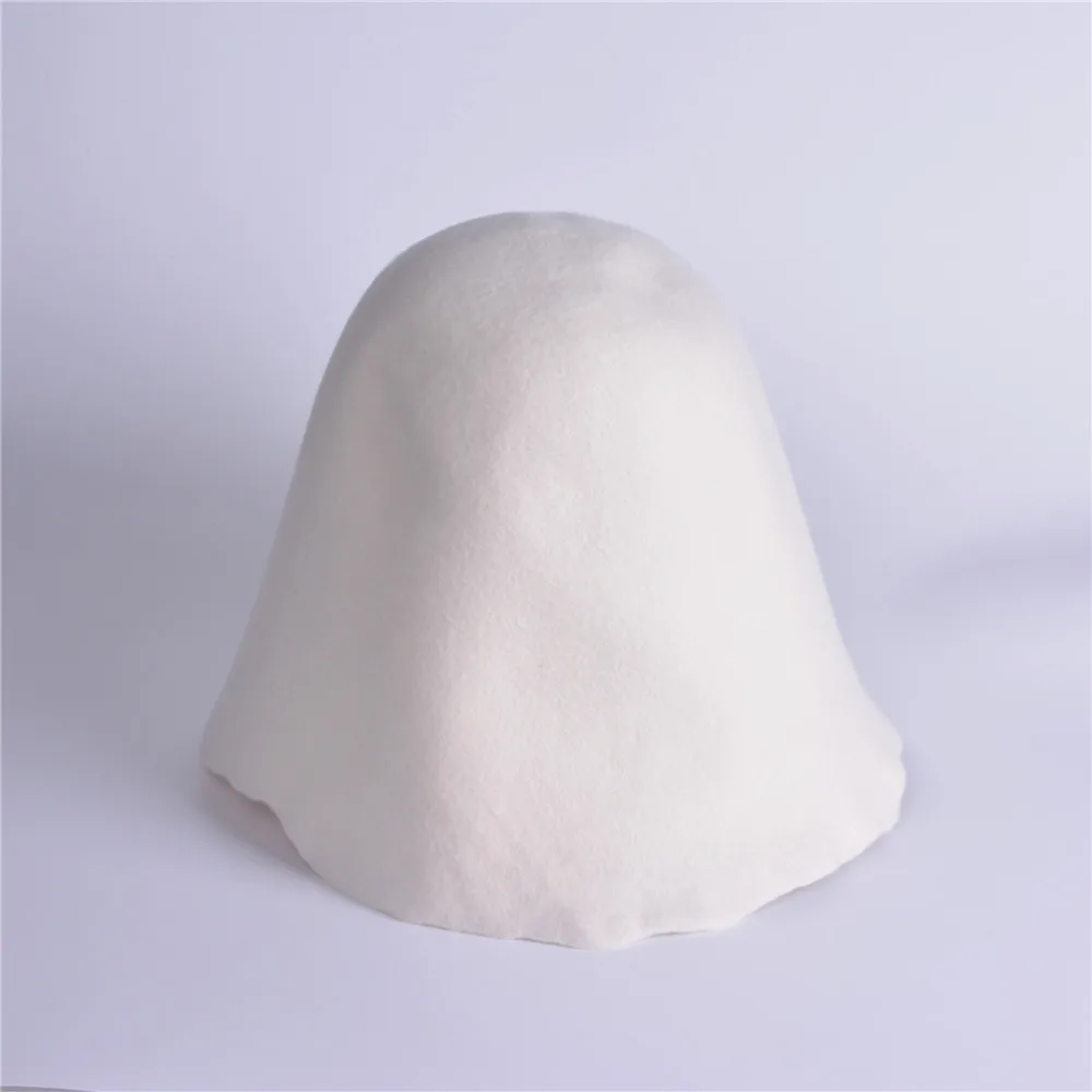 Womens Mens 100% Wool Felt Cloche Bucket Hats Cap Cone Body Millinery Hats Body Base Fascinators Block Hood Hats Supply B107 wide brim fedora hat