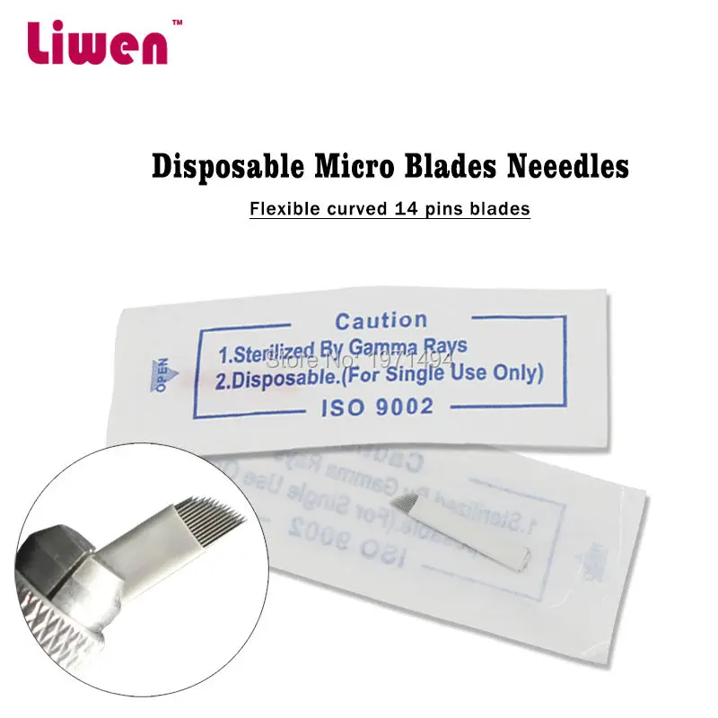 500 шт. иглы для татуажа бровей 14 пин|microblading pin|needle microbladingtattoo needles |