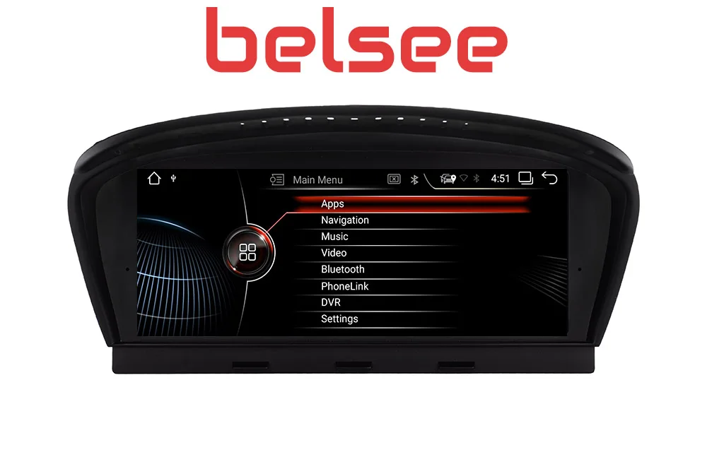Автомагнитола Belsee 8 дюймов Android 10 0 ОЗУ 4G GPS Авторадио DVD мультимедийный экран для BMW