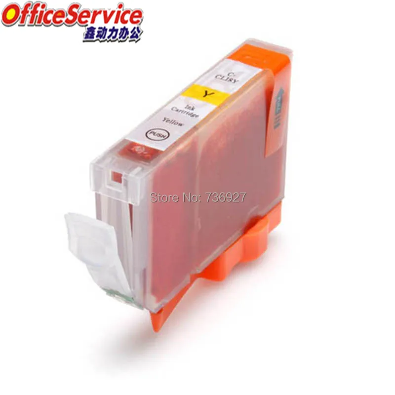 

4 Yellow CLI-8 CLI8 CLI-8Y Compatible ink Cartridge For Canon iP5200R iP5300 iP6600D iX5000 MP500 MP510 MP530 iP4200 printer